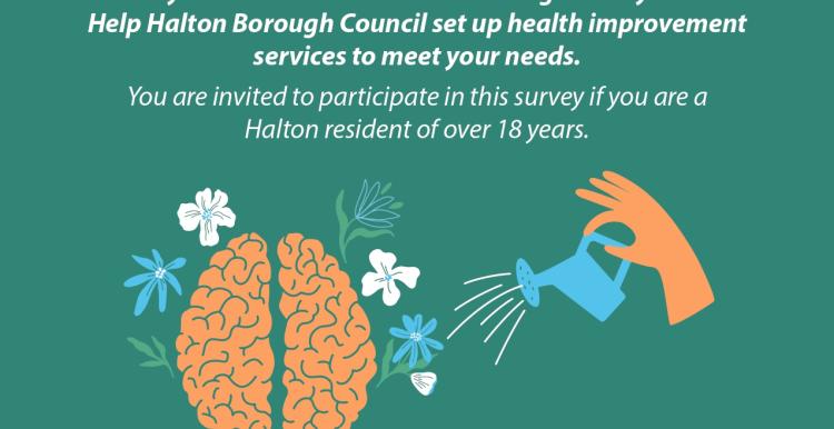 Halton Borough Council HEALTH AND WELLBEING SURVEY 2023 QUESTIONNAIRE Are you a Halton resident over the age of 18 years? Help Halton Borough Council set up health improvement services to meet your needs. You are invited to participate in this survey if you are a Halton resident of over 18 years. Please participate using the link below or by scanning the QR code. https://chester.onlinesurveys.ac.uk/halton-borough-council-health- and-wellbeing-survey-2023.  Chest uni and HBC logos.