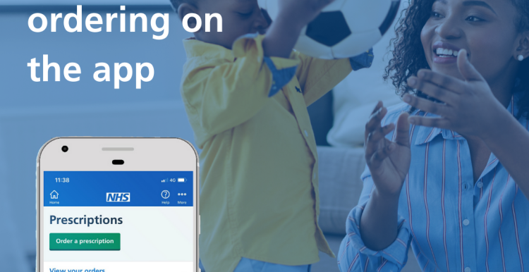 Mum got time for a kick about by ordering on the app. Repeat prescriptions at the click of a button. NHS App 