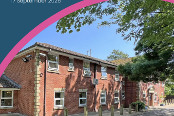 Front cover of the Healthwatch Halton report titled Ferndale Mews Care Home – Enter & View visit, 17 September 2025. The cover features the Healthwatch Halton logo and a photo of the care home’s red-brick building with multiple windows, surrounded by trees and a paved driveway under clear blue skies
