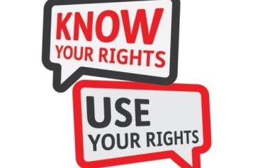 'Know your rights. Use your rights.' 