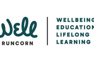'Well Runcorn. wellbeing, education, lifelong learning.' 