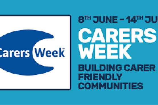 'Carers Week. 8th - 16th June. Building carer friendly communities.' 