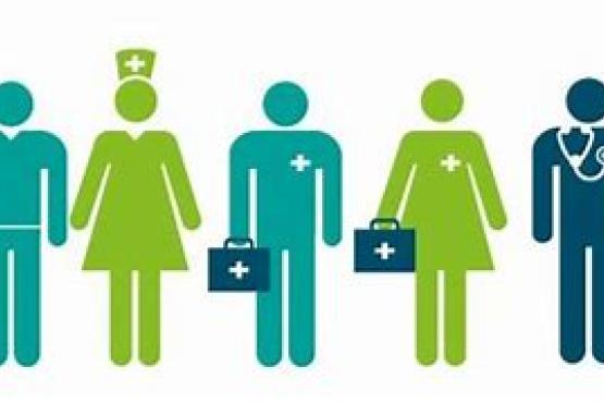 Healthwatch graphic of medical professionals 